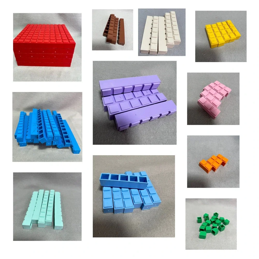 Math-U-See Integer Block Kit Manipulatives Homeschool Educational Unifix Cubes